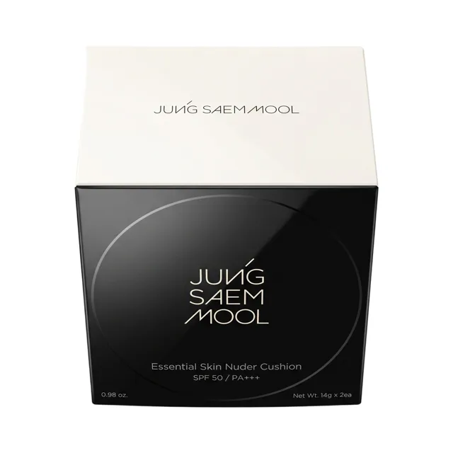 JUNG SAEM MOOL Podkladový make-up Essential Skin Nuder Cushion v odstínu 17 Fair Pink, SPF50+ PA+++, 2x14 g-nové je pouze prasklé zrcátko