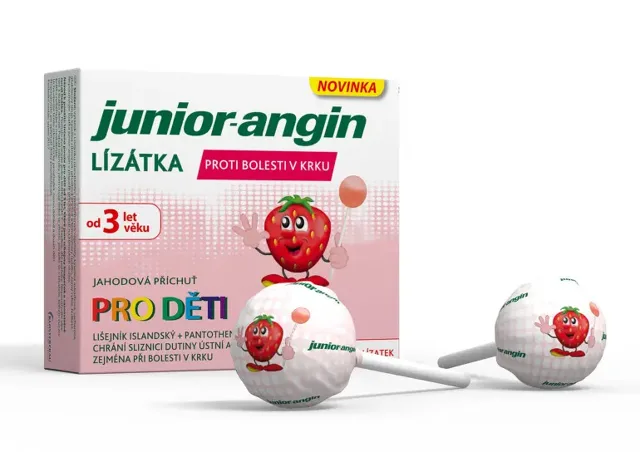 Junior angin lízátka pro děti 8 ks