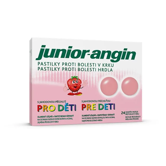 JUNIOR-ANGIN Pastilky pro děti 24 kusů