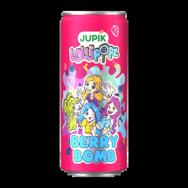 Jupík Sycený nápoj Lollipopz Berry Bomb 330 ml