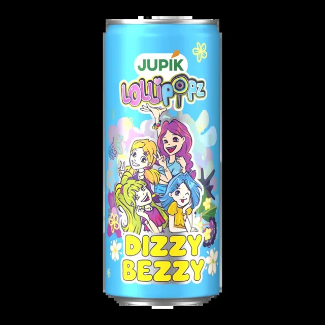 Jupík Sycený nápoj Lollipopz Dizzy Bezzy 330 ml