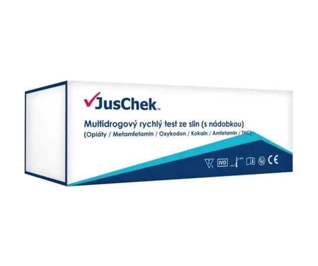 JusChek Multidrogový rychlý test ze slin 1 ks