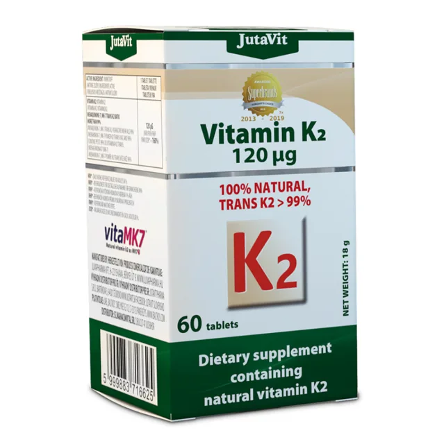 JUTAVIT Vitamín K2 přírodní 120 mcg 60 tablet
