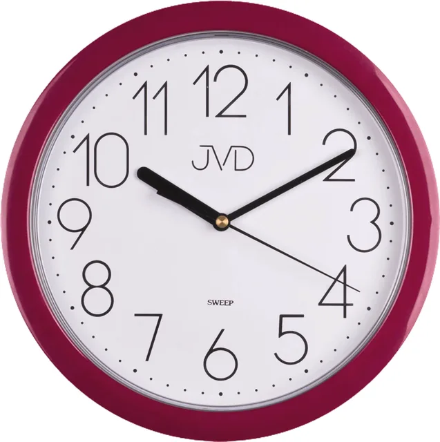 JVD Nástěnné hodiny HP612 vínová