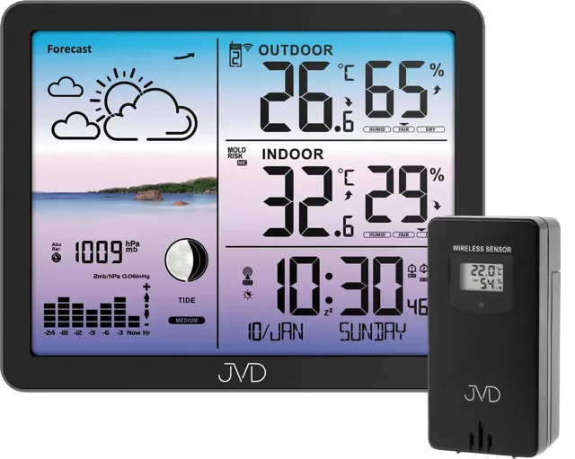 JVD Rádiem řízená meteorologická stanice RB3566.1