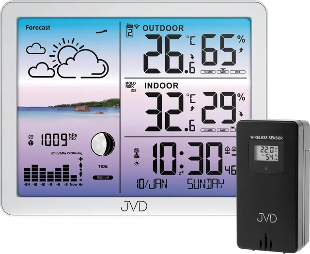 JVD Rádiem řízená meteorologická stanice RB3566.2