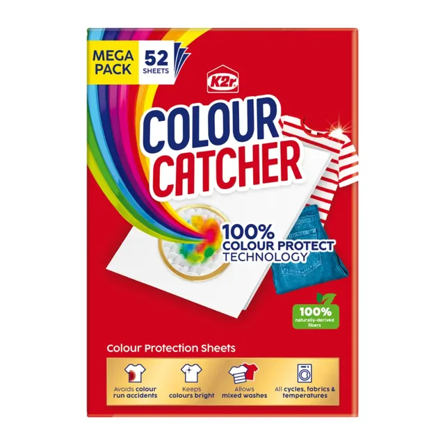 K2r Prací ubrousky proti obarvení prádla Color Catcher 52 ks