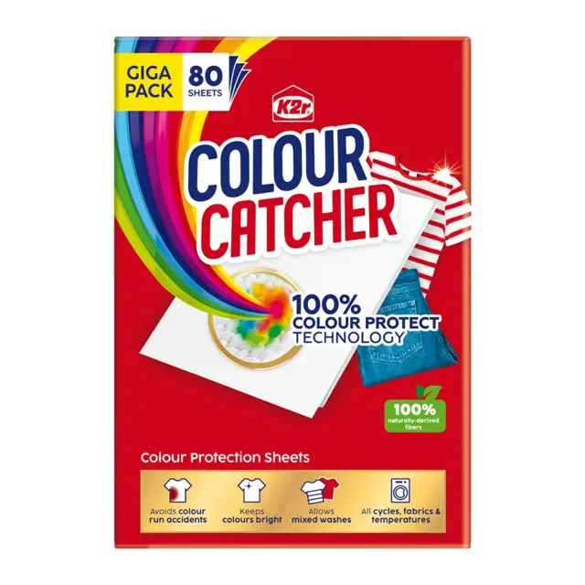 K2r Ubrousky pro praní prádla Color Catcher 80 ks