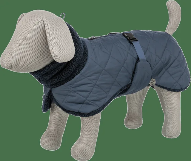 Kabát pro psy Trixie Minot Sherpa M 50 cm tmavě modrý