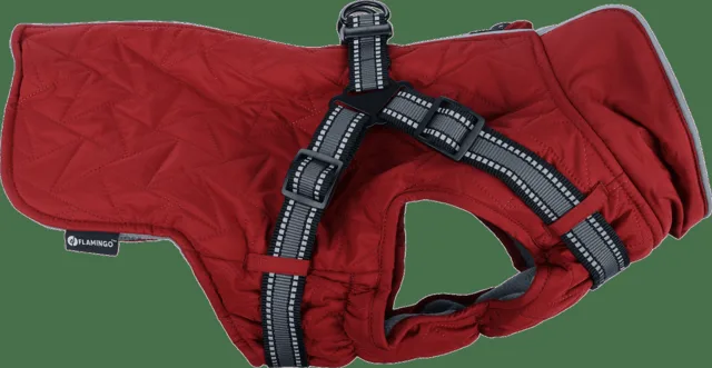 Kabátek Flamingo Duker zimní červený 55cm