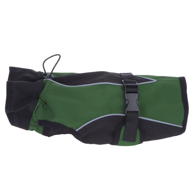 Kabátek pro psy Softshell - cca 40 cm délka zad - zelený