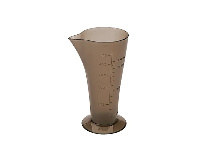 Kadeřnická odměrka s měrnými ryskami Eurostil Professional - 150 ml, plastová, šedá (02530/50)