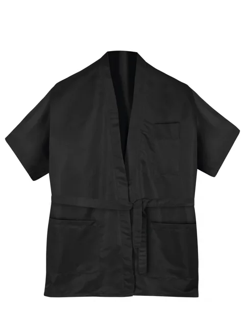 Kadeřnické kimono na barvení a stříhání S-M Sibel - černé (598011202) + dárek zdarma