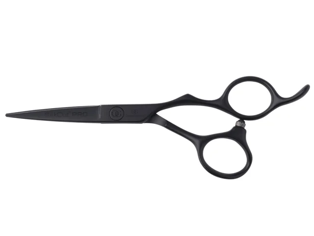 Kadeřnické nůžky Olivia Garden SilkCut Pro Matt Black - 5,75" (PRO5.75) + dárek zdarma