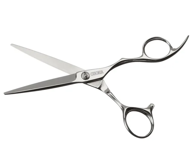 Kadeřnické nůžky Sibel Cisoria Class O65 6,5" stříbrné (7098265) + dárek zdarma