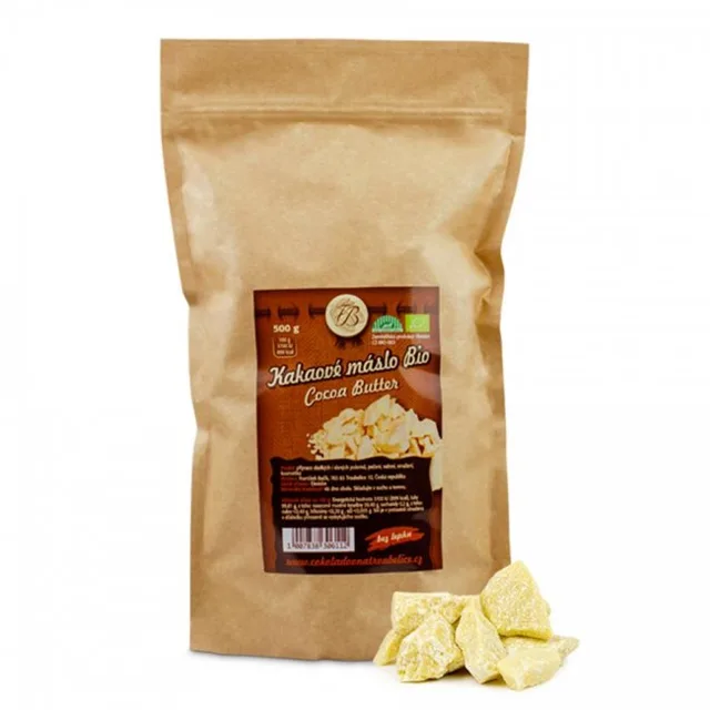 Kakaové máslo natural bio, 500 g