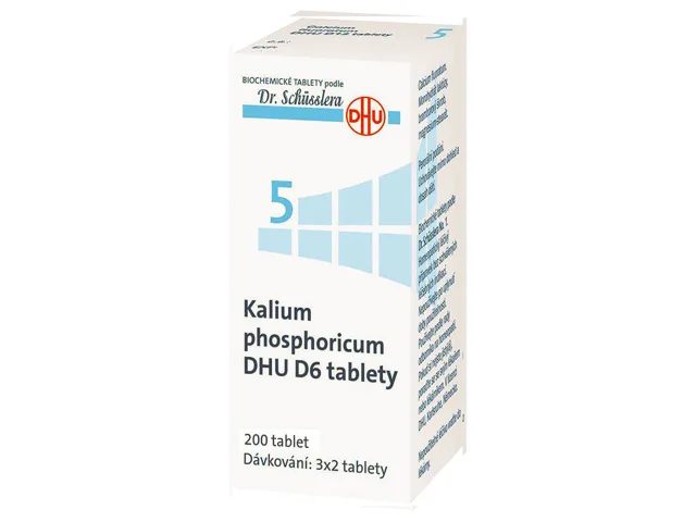 Kalium Phosphoricum DHU D6(D12) 200 neobalených tablet