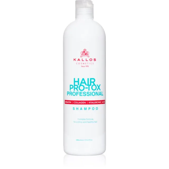 Kallos Hair Pro-Tox šampon s keratinem pro suché a poškozené vlasy 500 ml