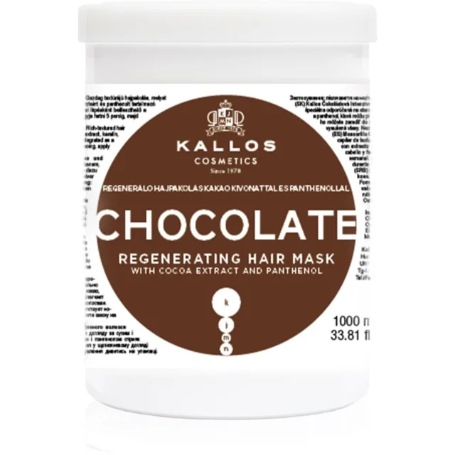 Kallos Kallos Classic Chocolate regenerační maska pro suché a poškozené vlasy 1000 ml