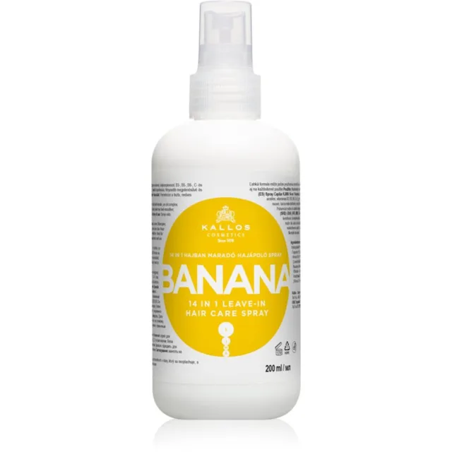Kallos KJMN Professional Banana bezoplachový sprej na vlasy 200 ml