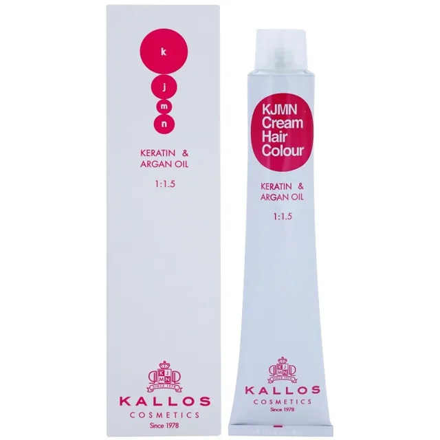 Kallos KJMN Professional Cream Hair Colour Keratin & Argan Oil barva na vlasy s keratinem a arganovým olejem odstín 4.7 Mocha 100 ml