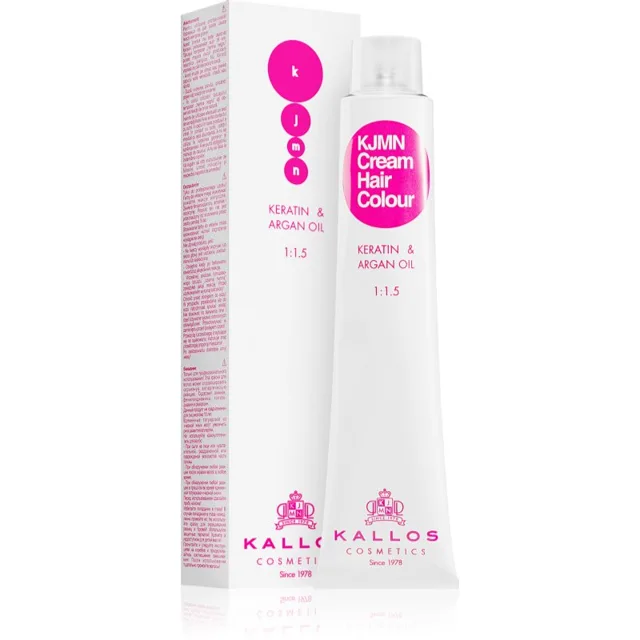 Kallos KJMN Professional Cream Hair Colour Keratin & Argan Oil barva na vlasy s keratinem a arganovým olejem odstín 5.53 Cacao 100 ml