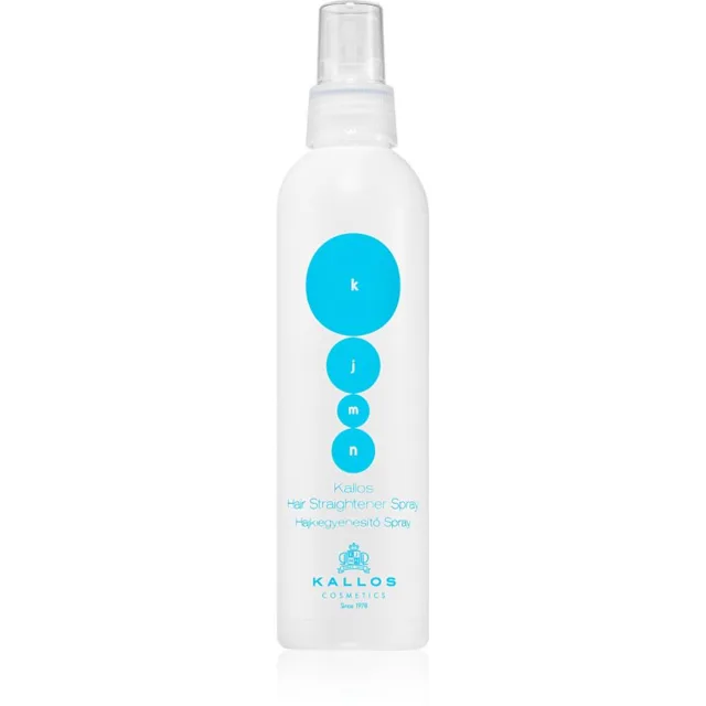 Kallos KJMN Professional Straightener Spray sprej pro tepelnou úpravu vlasů 200 ml