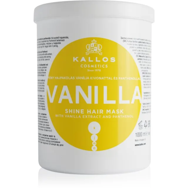 Kallos KJMN Professional Vanilla revitalizační maska na vlasy 1000 ml