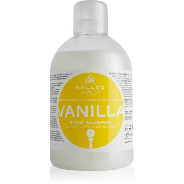 Kallos KJMN Professional Vanilla rozjasňující šampon pro suché vlasy 1000 ml