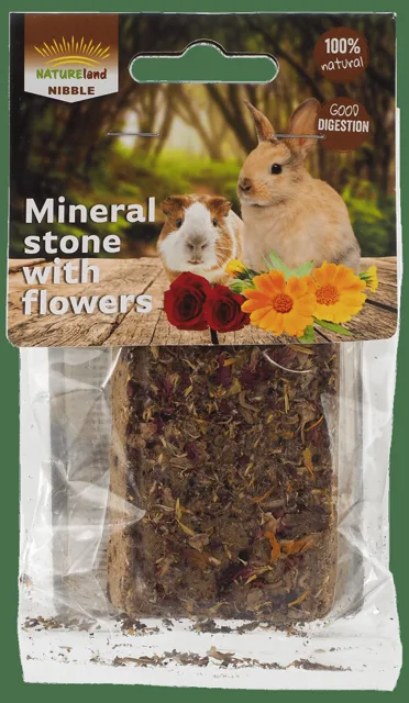 Kámen Nature Land Nibble minerální s květy 100g