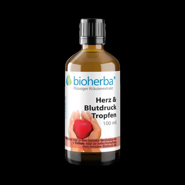 Kapky na srdce a krevní tlak – tinktura – 100 ml – Bioherba
