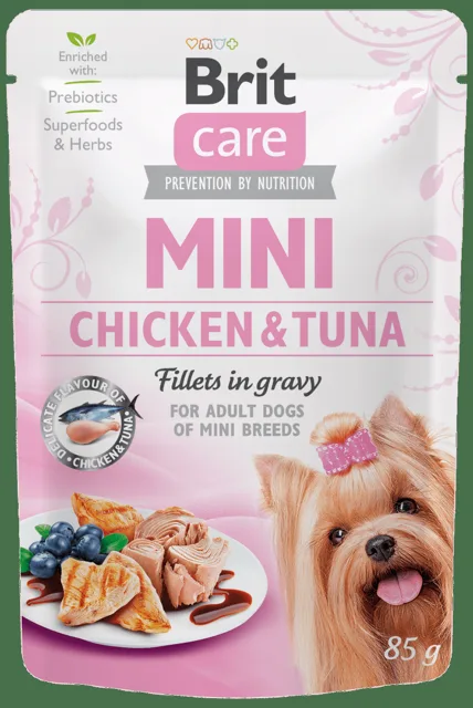 Kapsička Brit Care Mini Chicken & Tuna fillets in gravy 85g
