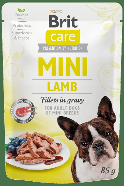 Kapsička Brit Care Mini Lamb fillets in gravy 85g