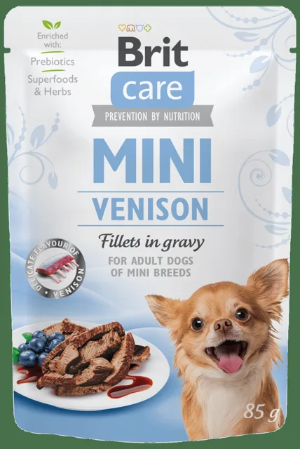 Kapsička Brit Care Mini Venison fillets in gravy 85g