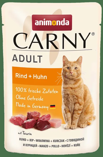 Kapsička Carny Adult Animonda hovězí a kuře 85g