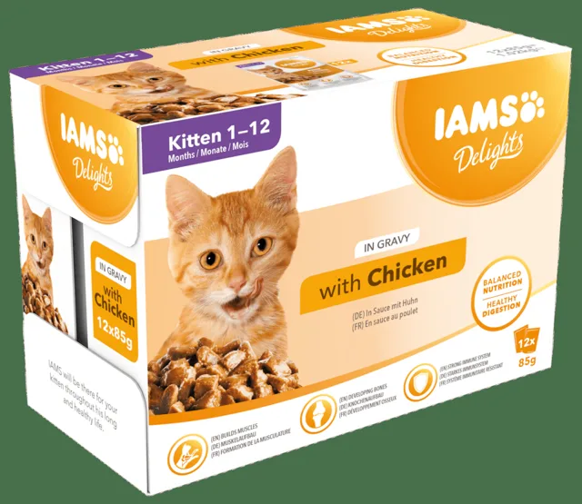 Kapsička IAMS pro koťata v omáčce 1020g (12x85gr)