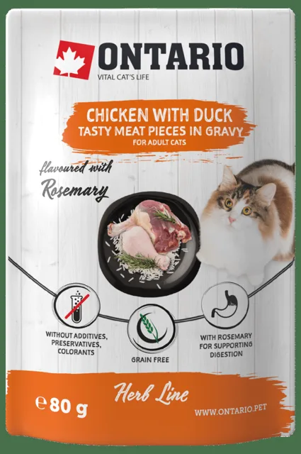 Kapsička Ontario Herb Chicken with Duck 80g