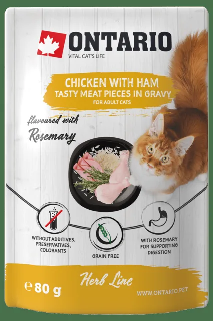 Kapsička Ontario Herb Chicken with Ham 80g