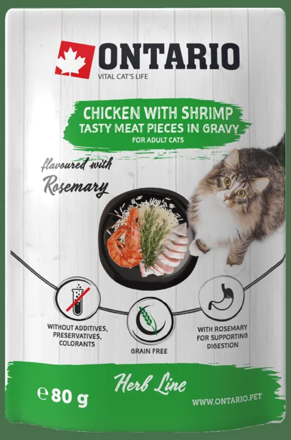 Kapsička Ontario Herb Chicken with Shrimps 80g