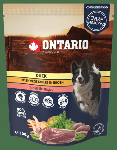 Kapsička Ontario kachna se zeleninou ve vývaru 300g