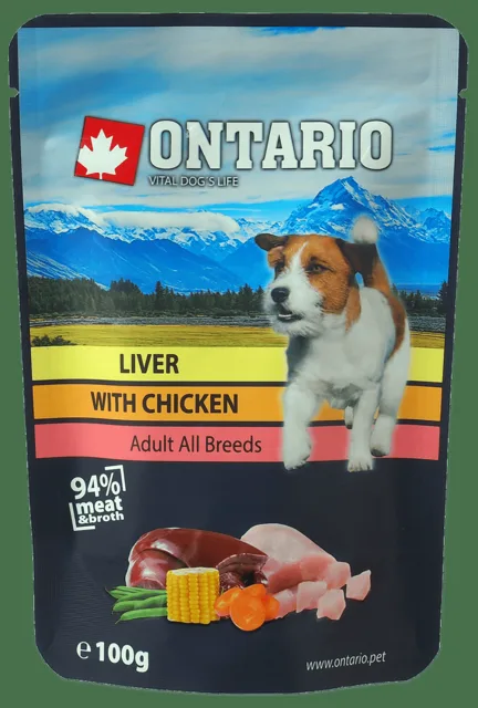 Kapsička Ontario Liver with Chicken in Broth 100g