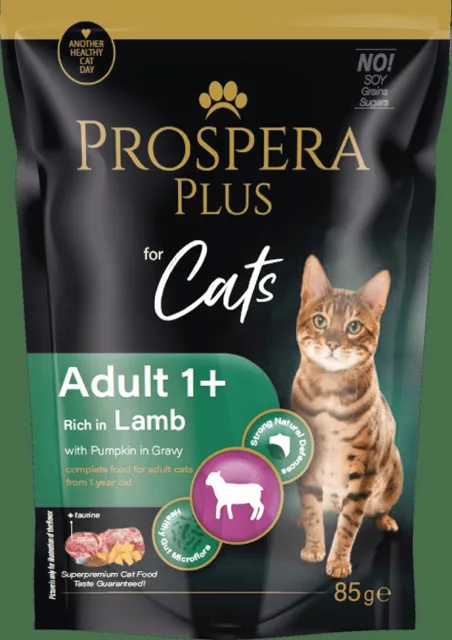 Kapsička Prospera Plus Cat Adult 1+ jehněčí a dýně 85g