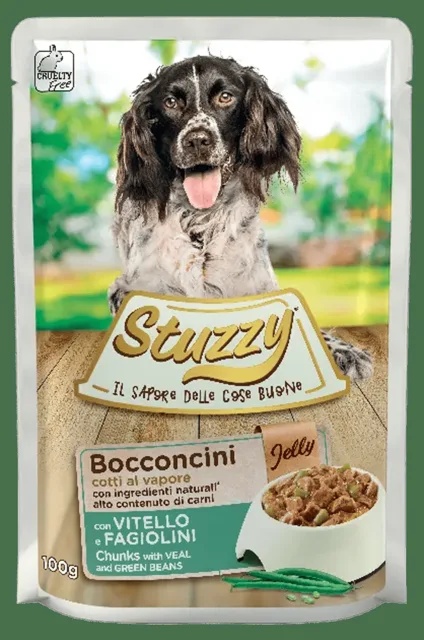 Kapsička STUZZY telecí+fazole v želé 100g