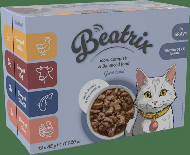 Kapsičky Beatrix Adult Cat box 12x85g