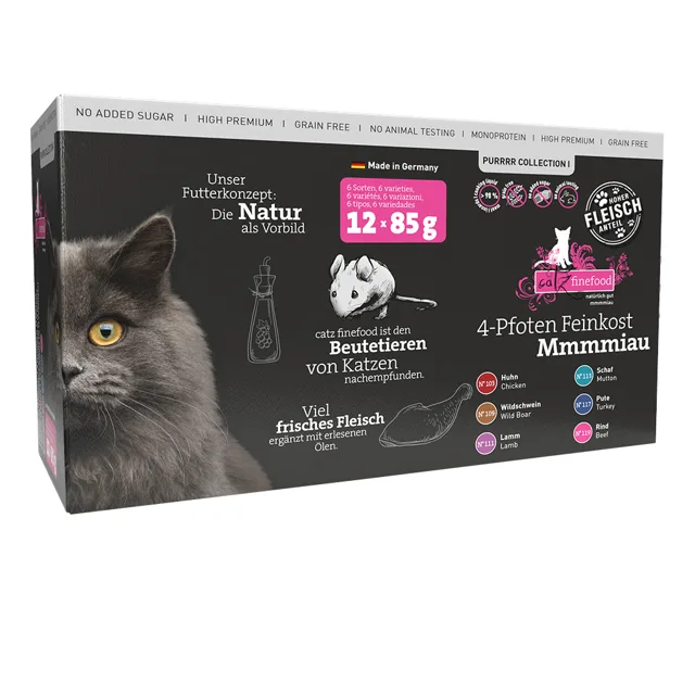 Kapsičky catz finefood Purrrr Mix 12 x 80/85 g - Purrrr Collection II 12 x 80/85 g