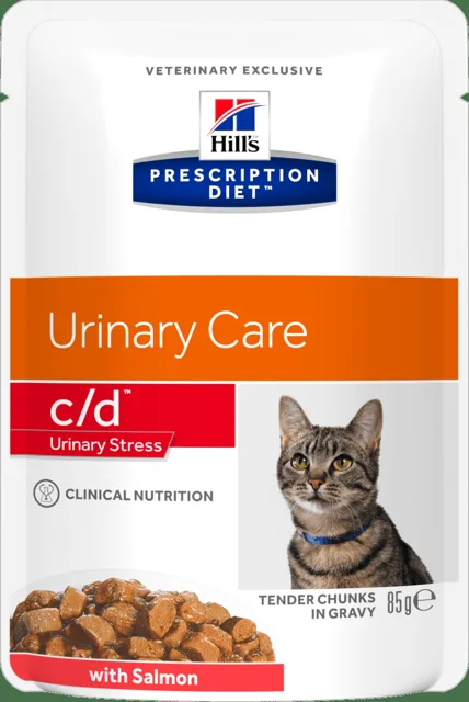 Kapsičky Hill´s Prescription Diet c/d Feline Urinary Stress Salmon 12x85g