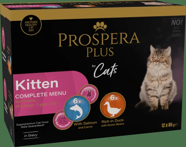 Kapsičky Prospera Plus Cat Kitten Multipack 12x85g