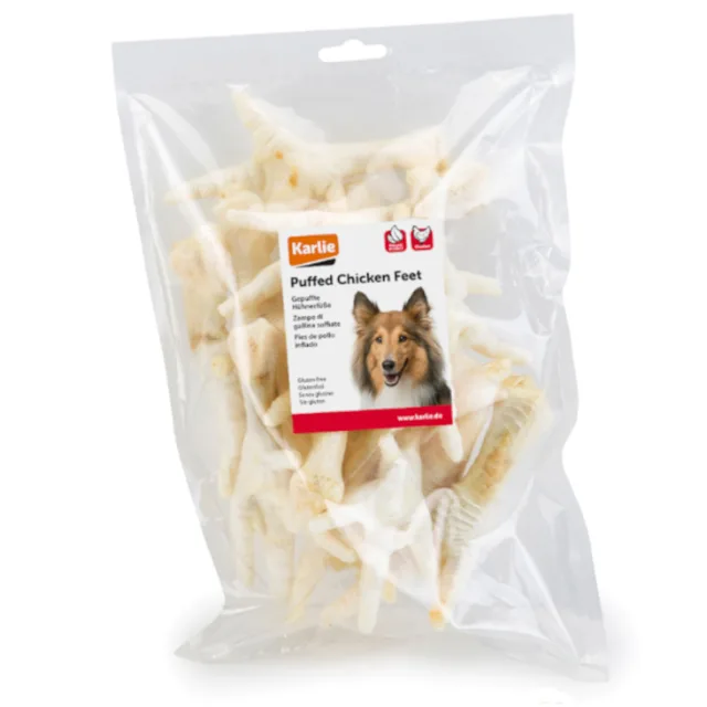 Karlie kuřecí pařáty pufované - 200 g
