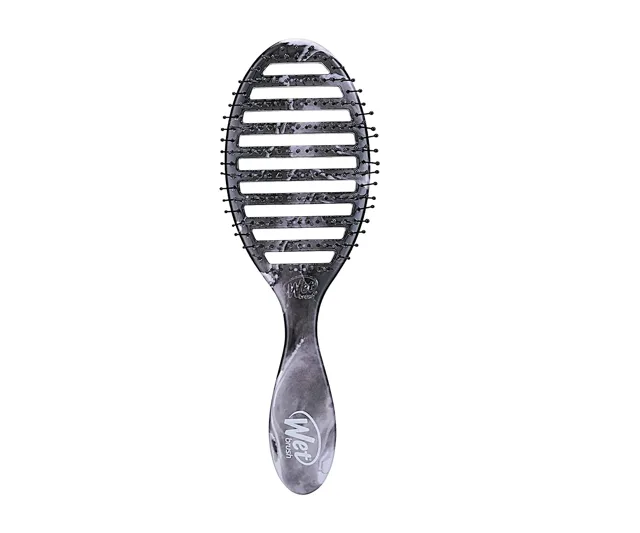 Kartáč na rozčesávání a foukání vlasů Wet Brush Speed Dry Metallic Marble - mramorový + dárek zdarma