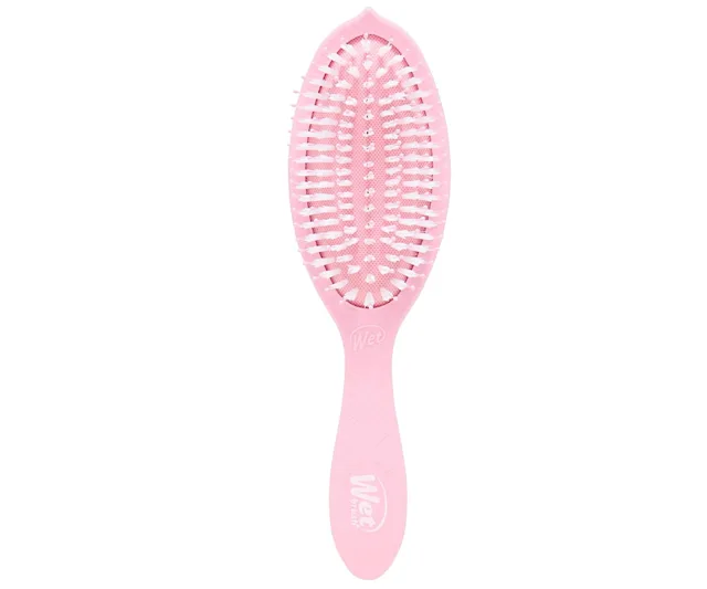 Kartáč na rozčesávání vlasů s příměsí melounového oleje Wet Brush Go Green Treatment  a  Shine Brush - růžový + dárek zdarma